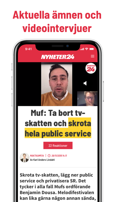Nyheter24 iPhone screenshot 4