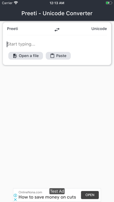 Screenshot #1 pour Lipi — Preeti to Unicode