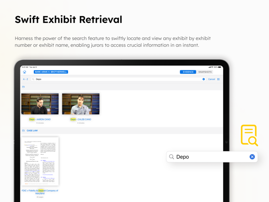 Screenshot #5 pour ExhibitsPad - Evidence Viewer