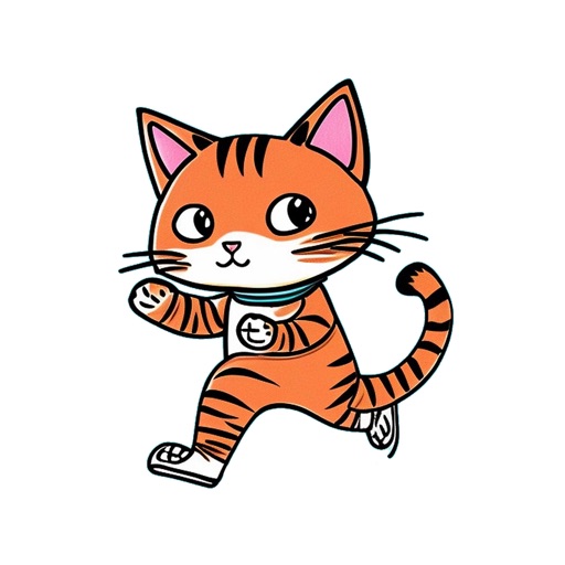 Marathon Kitten Stickers