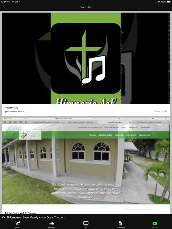 El Renuevo iPad screenshot 5 - Music app