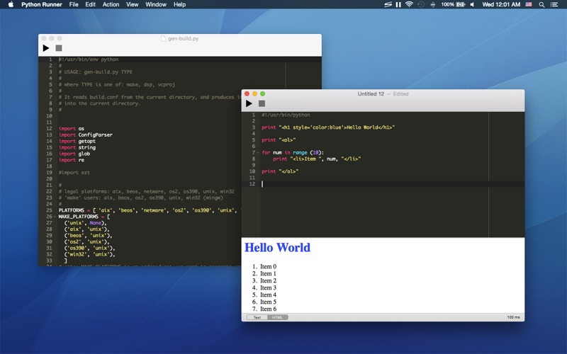 Screenshot #1 pour Python Runner