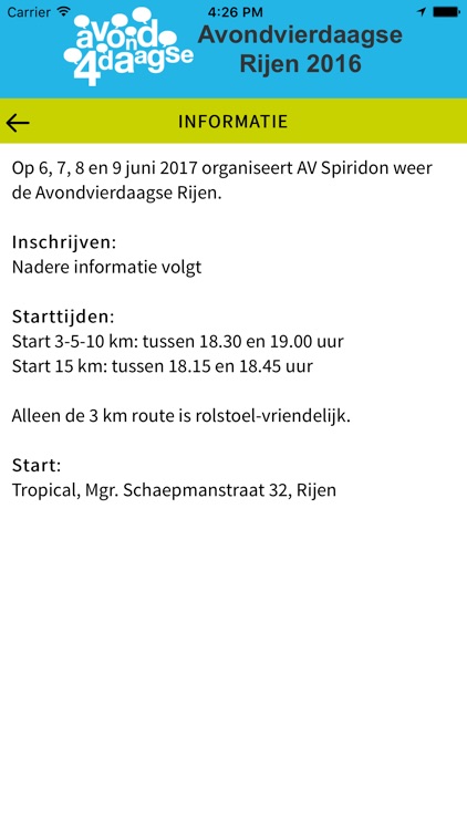 Avondvierdaagse Rijen