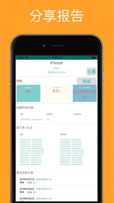 iPeriod + 经期跟踪软件 / 经期日历