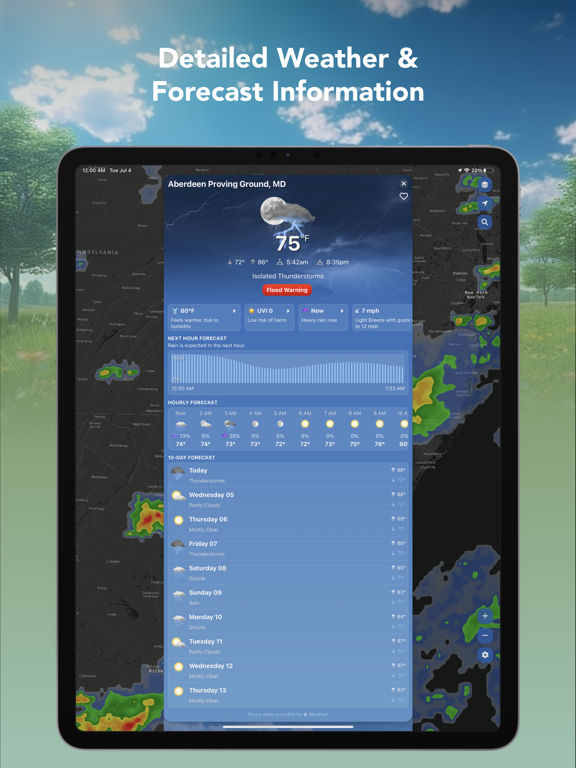 Weather Scope: NOAA Radar Live iPad screenshot 5 - Weather app