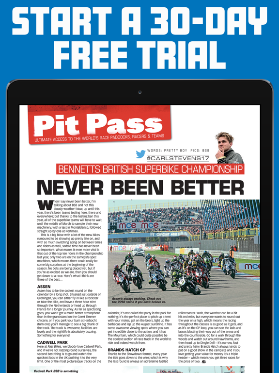 Fast Bikes Magazine iPad screenshot 5 - Lifestyle app