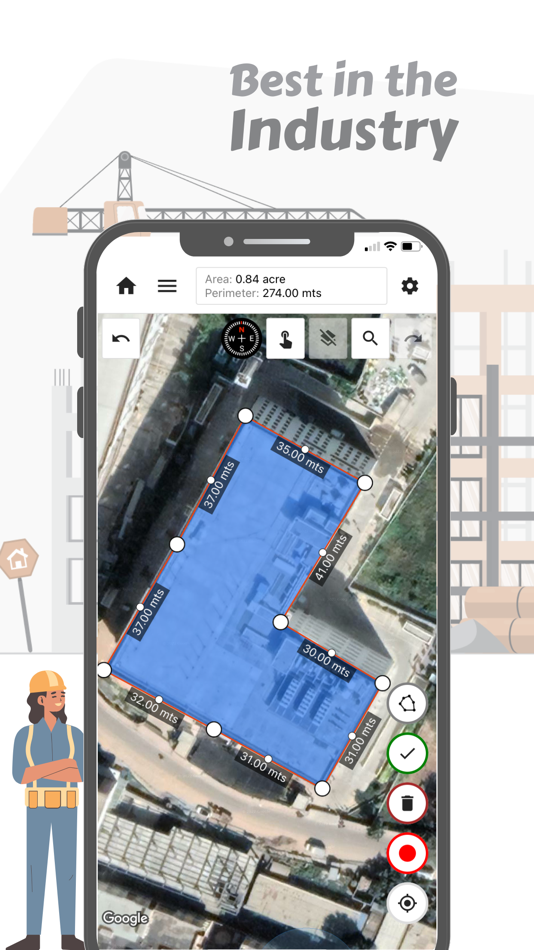 #1. GPS Land Measurement & Survey (iOS) 由: LogiSian Technology Solutions
