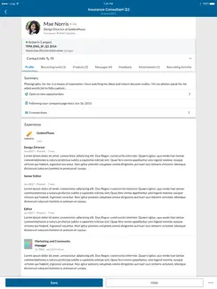 LinkedIn Recruiter iPad image 2