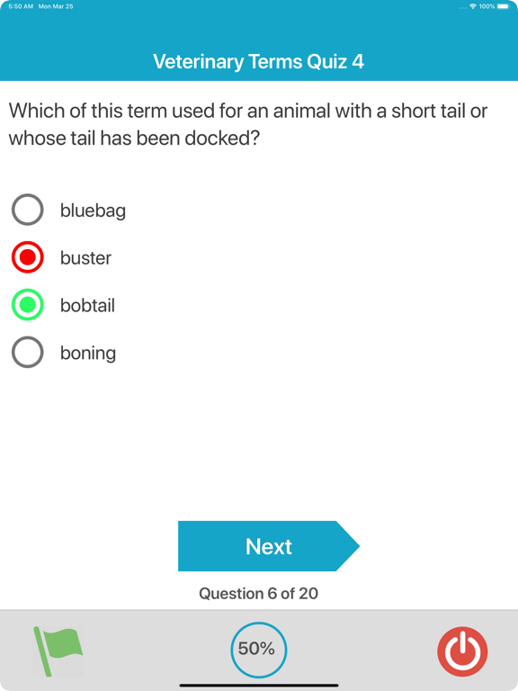 Screenshot #6 pour Vet Terminology Quizzes