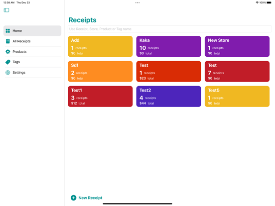 Screenshot #4 pour Suivi des reçus: Receiptly