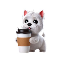 Westie Coffee Stickers