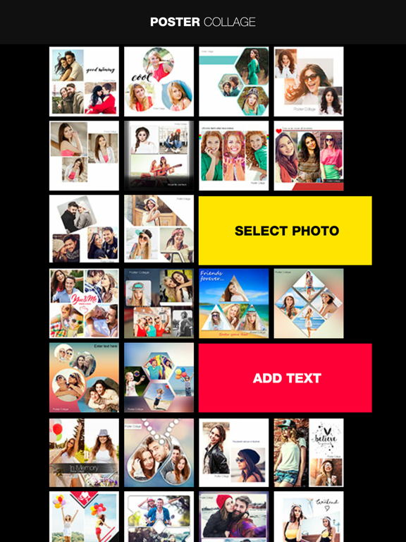 PIP Poster Collage Maker iPad screenshot 5 - Photo & Video app