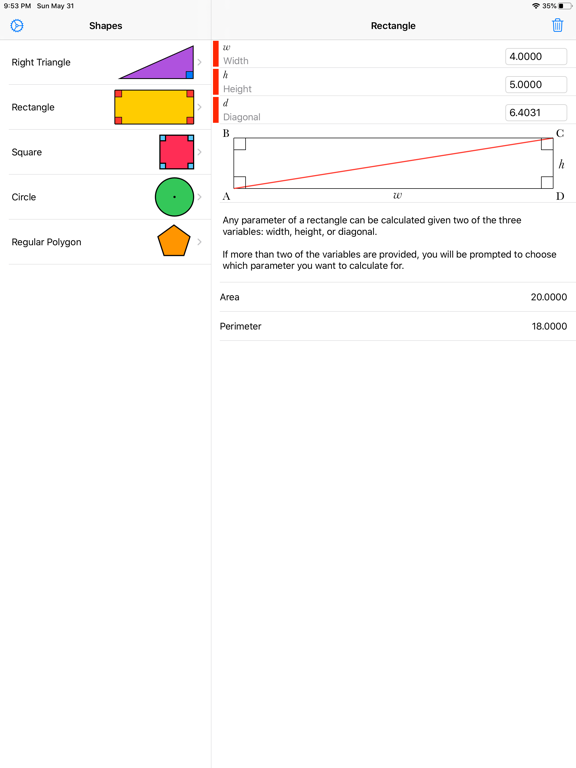 Screenshot #6 pour Geometry Calculator++