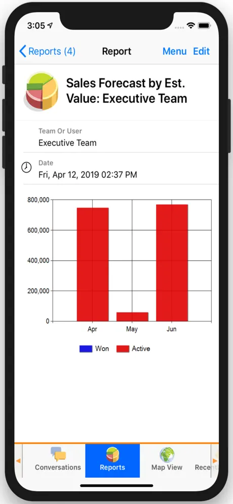 SalesNOW Mobile CRM for iPhone