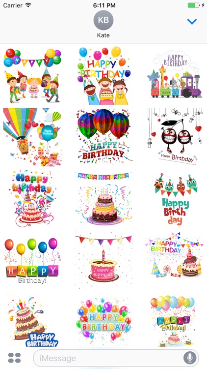 Happy Birthday Emoji & Sticker