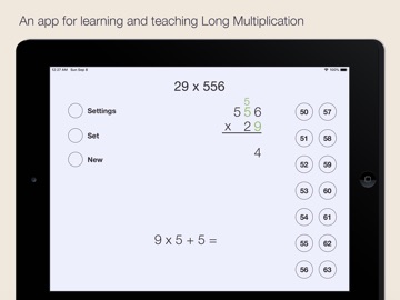Long Multiplication iPad screenshot