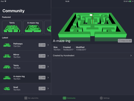 Screenshot #4 for Labyrinth AR: Build & Explore