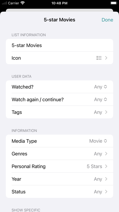 Movie Organizer Screenshot