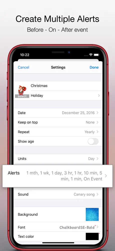 Reminder & Countdown