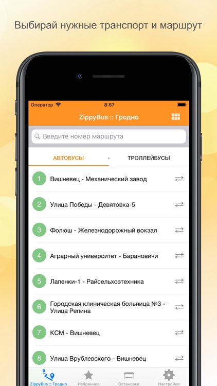 ZippyBus-расписание транспорта