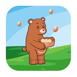 Bear Basket Blitz: Catch Egg