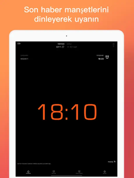 Çalar Saat - Radyo Alarm Saati