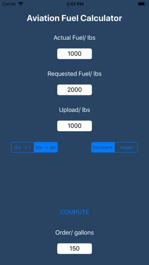 Aviation Fuel Calculator screenshot 2