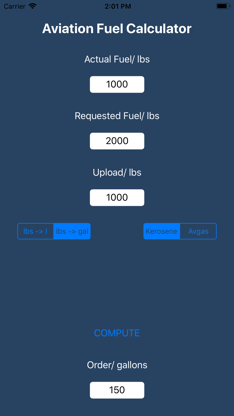Aviation Fuel Calculator screenshot 2