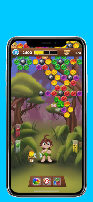 Kid Tarzan Bubble POP Shooter Screenshot