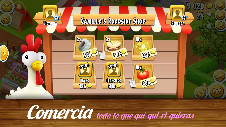 Captura de pantalla de Hay Day en iPhone 2
