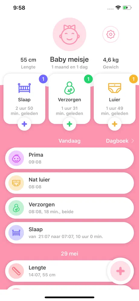 Mijn Baby - Borstvoeding App
