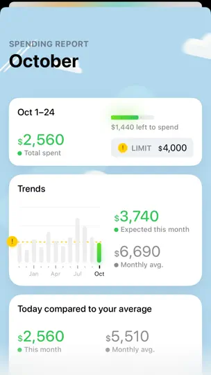 Скриншот Gem - Money Tracker на iPhone 3