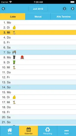 Pullach Abfall-App screenshot 3