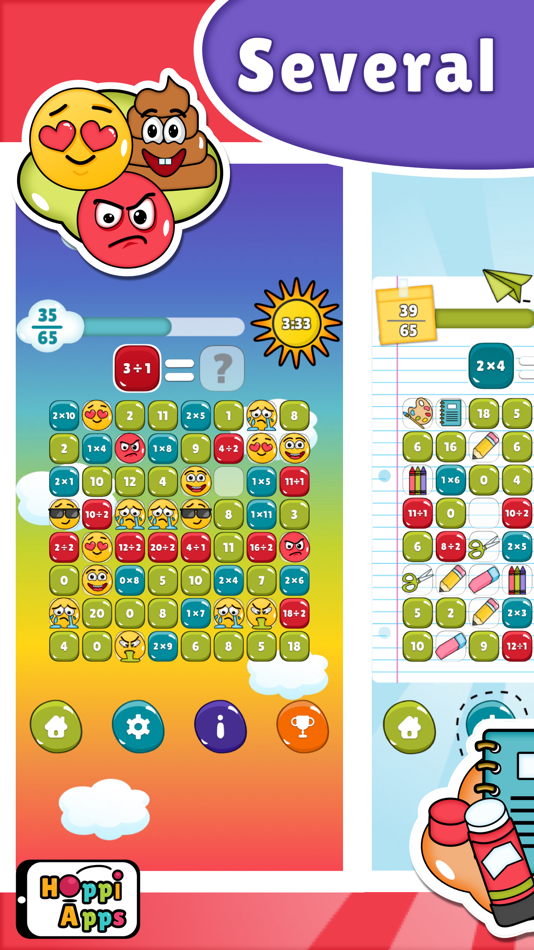 #8. MatHop Multiplication Division (iOS) 由: HoppiApps Inc.