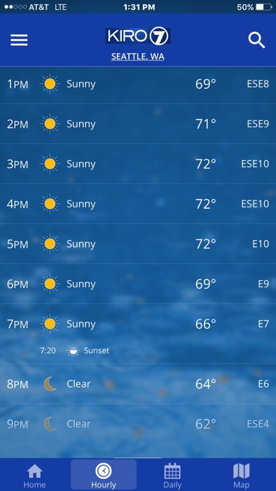 KIRO 7 PinPoint Weather Screenshot