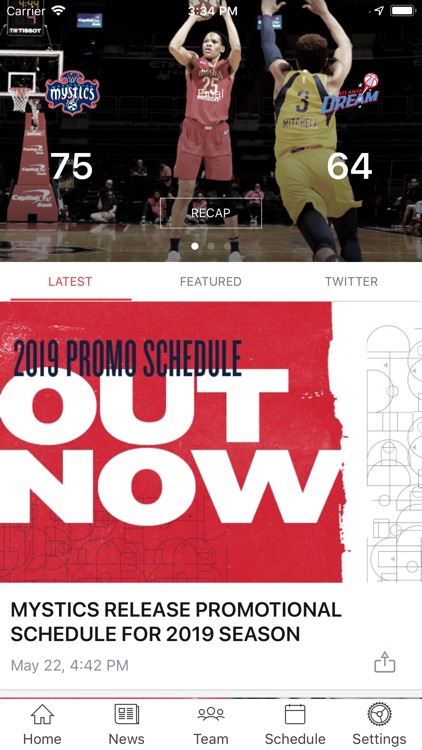 Washington Mystics Mobile