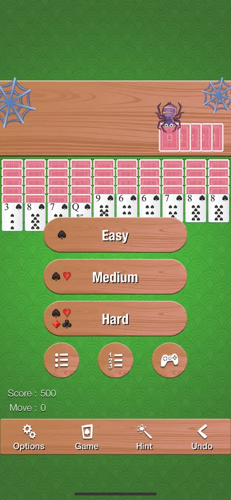 Relaxed Spider Solitaire