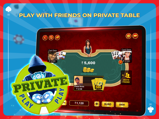 Teen Patti Octro 3 Patti Rummy iPad app afbeelding 3