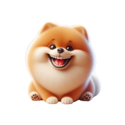 Happy Pomeranian Stickers