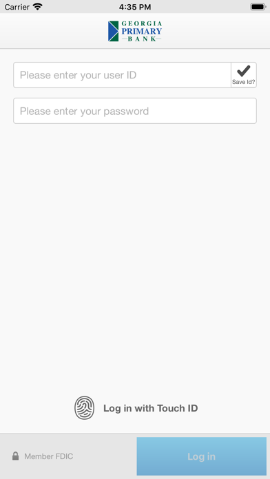 Georgia Primary Bank Business Screenshot