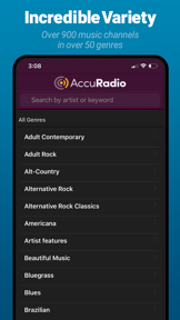 AccuRadio: Curated Music Radio screenshot