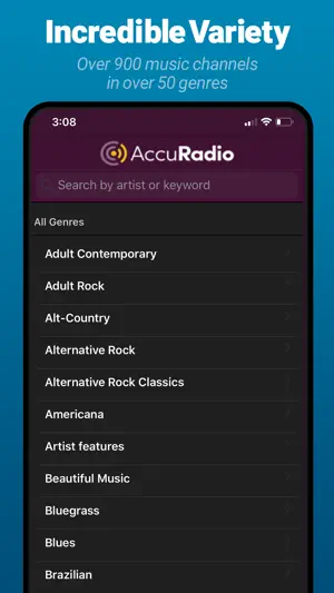 AccuRadio: Curated Music Radio screenshot 3
