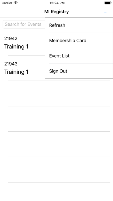 MI Registry Screenshot