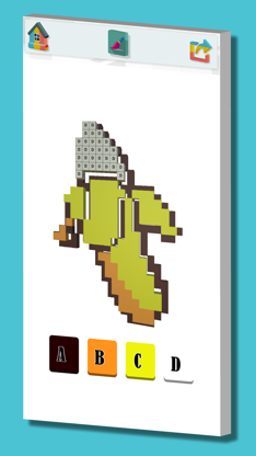 Color with number pixel art 3D screenshot 1