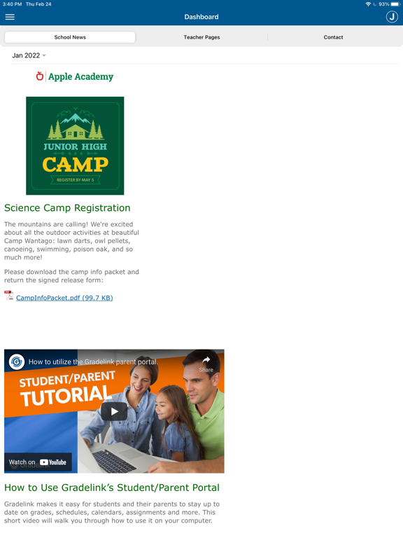 Screenshot #4 pour Gradelink Student/Parent App