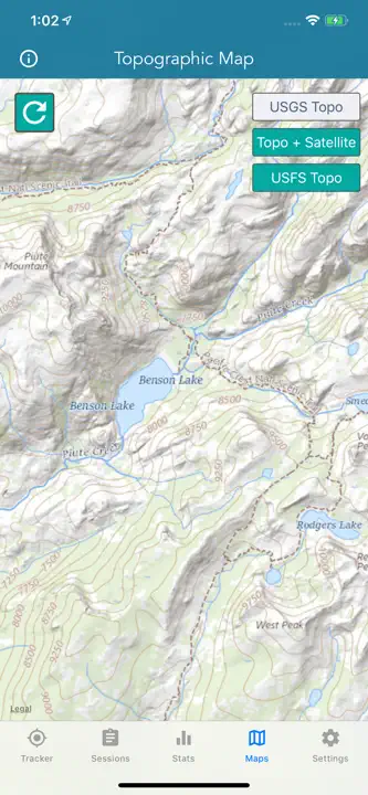 Topo Map & Hiking Tracker : capture d’écran 5 sur 6
