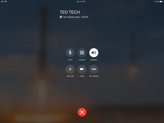 Teo Mobile Softphone iPad screenshot 4 - Productivity app