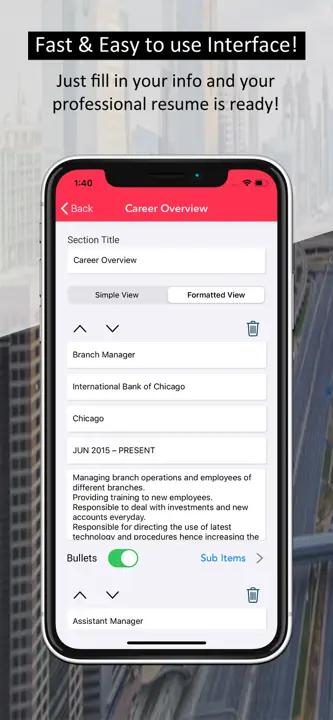 Resume Builder - PDF Templates: Screenshot 4 von 6