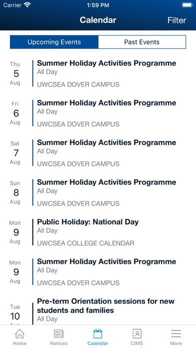 Screenshot 4 of UWCSEA in Singapore App