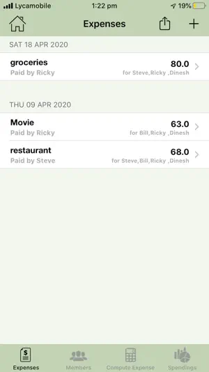 Expenses Split screenshot 2